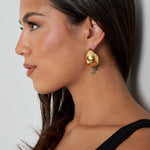 Elegante 18K vergoldete Edelstahl Ohrstecker - Yasèmia Earrings Yasèmia