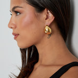 Elegante 18K vergoldete Edelstahl Ohrstecker - Yasèmia Earrings Yasèmia