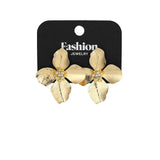 Jasmine Blumen Ohrringe Gold mit Strass | Yasèmia Earrings Yasèmia