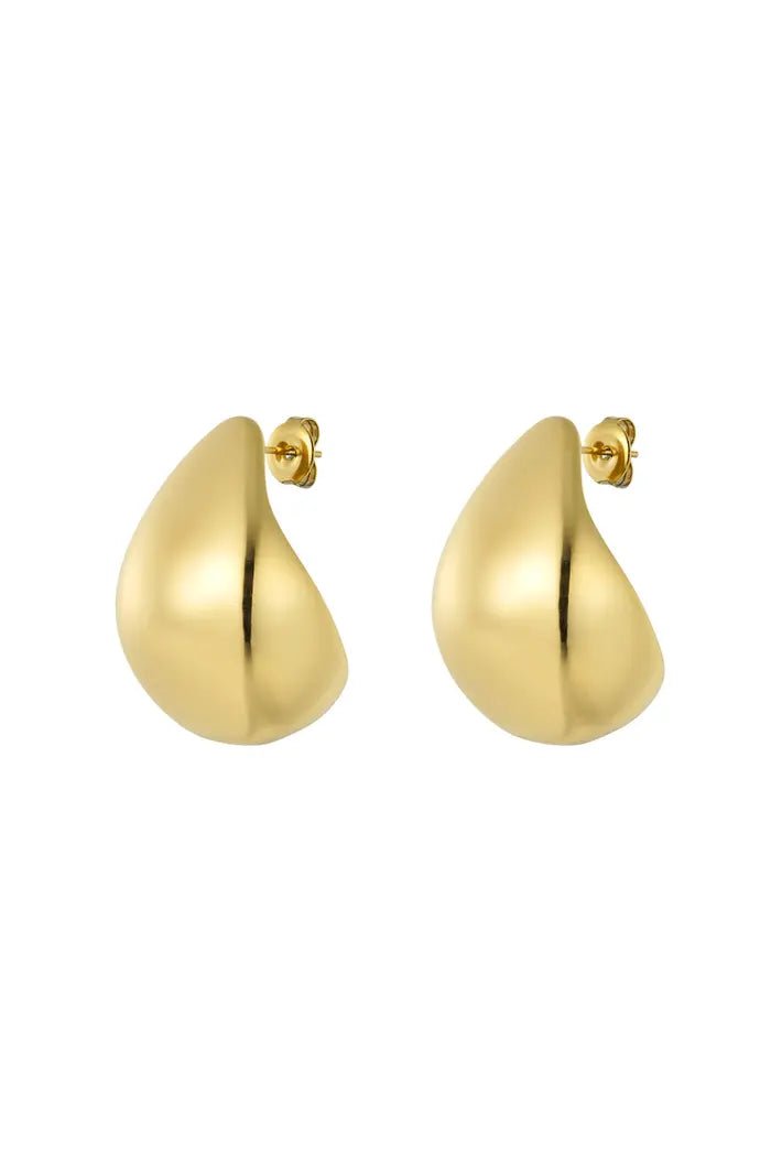 Elegante 18K vergoldete Edelstahl Ohrstecker - Yasèmia Earrings Yasèmia