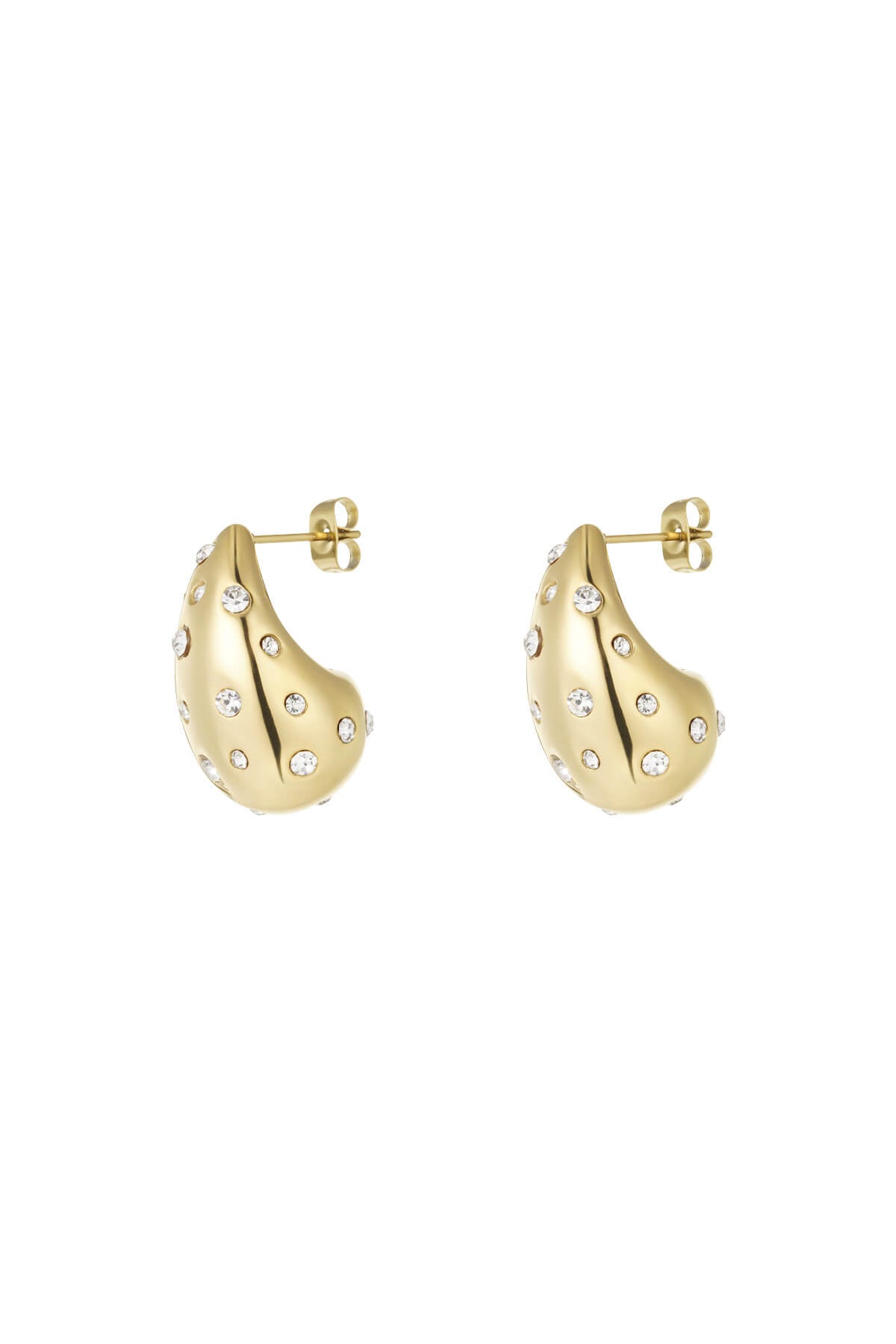 Yasèmia l Arianna Earrings - 18K Gold Plated Stainless Steel & Zircons - Yasèmia