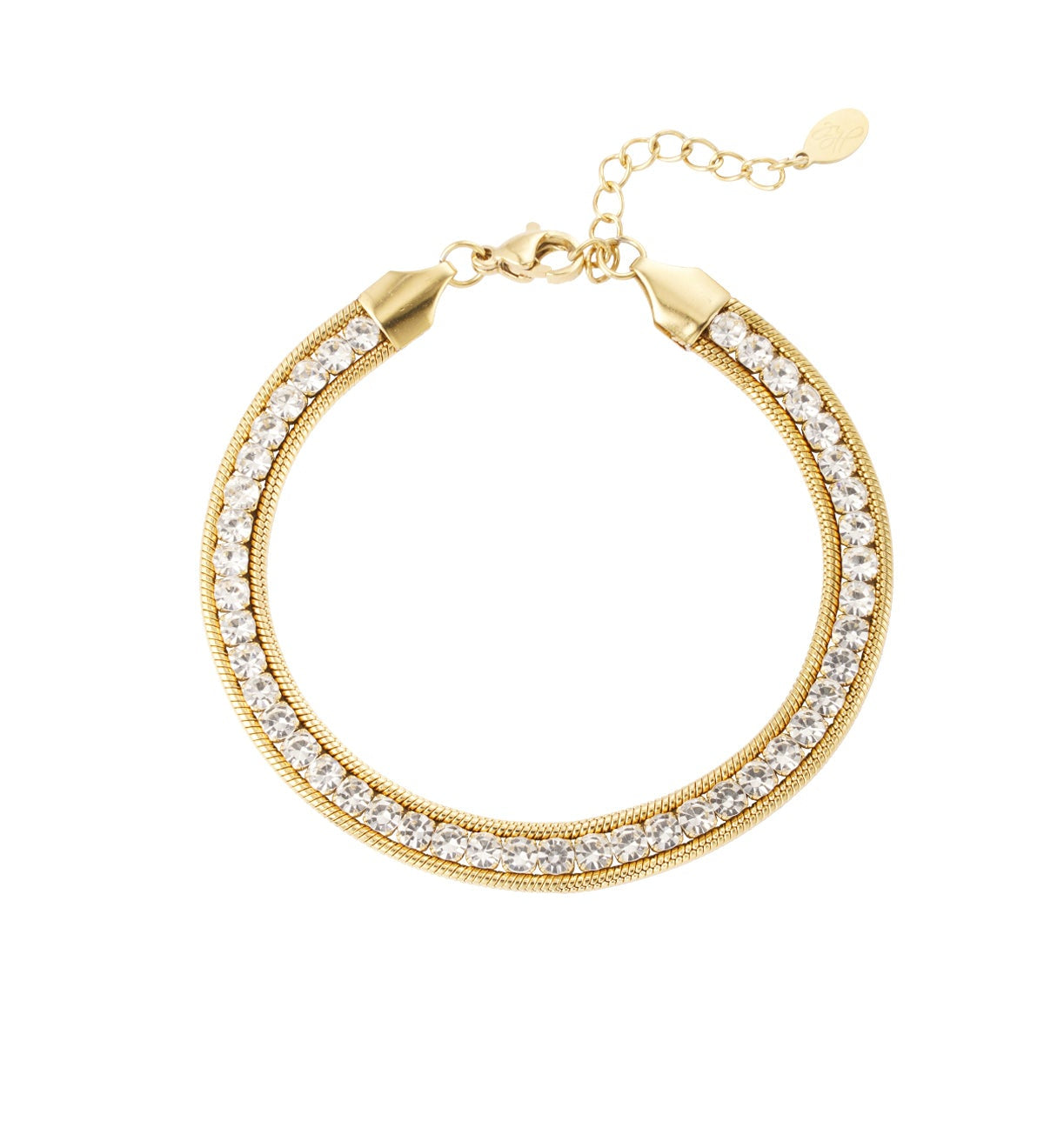 Yasèmia l Delinah Bracelet - 18K Stainless Steel & Zircons - Yasèmia