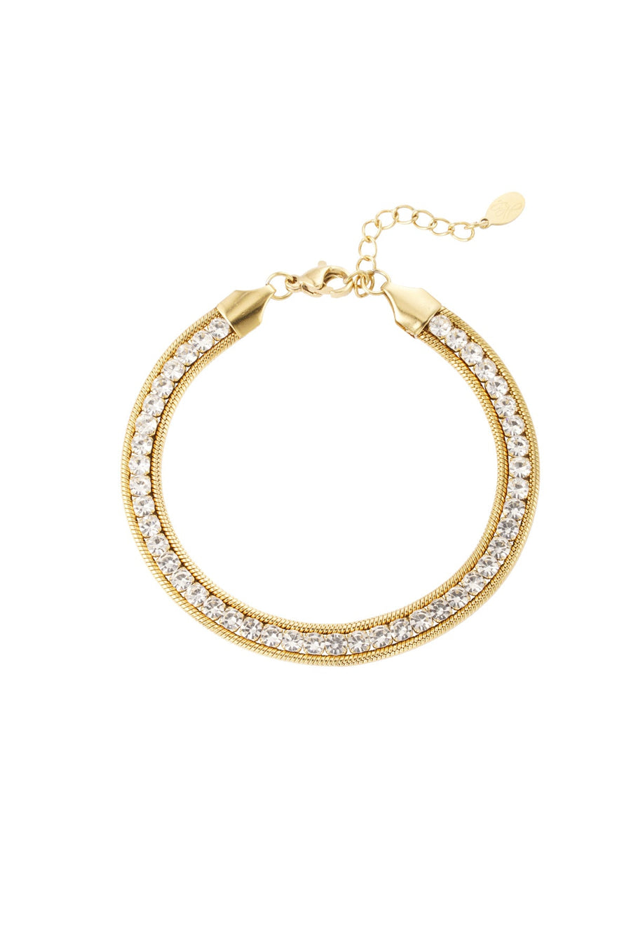 Yasèmia l Delinah Bracelet - 18K Stainless Steel & Zircons - Yasèmia