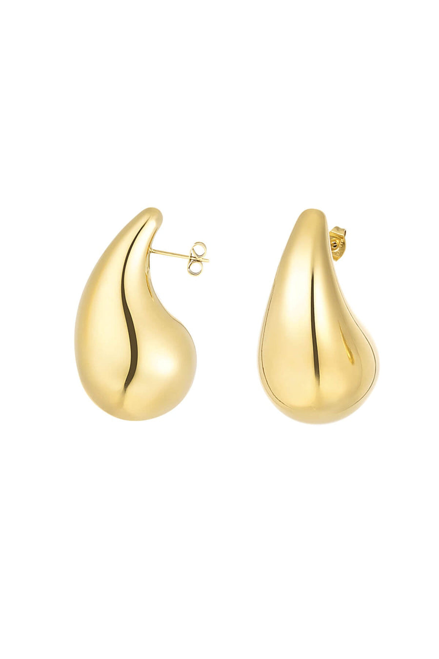 Yasèmia l Drop Earrings Large - 18K Gold Plated Stainless Steel - Yasèmia