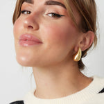 Yasèmia l Drop Earrings Medium - 18K Gold Plated Stainless Steel - Yasèmia