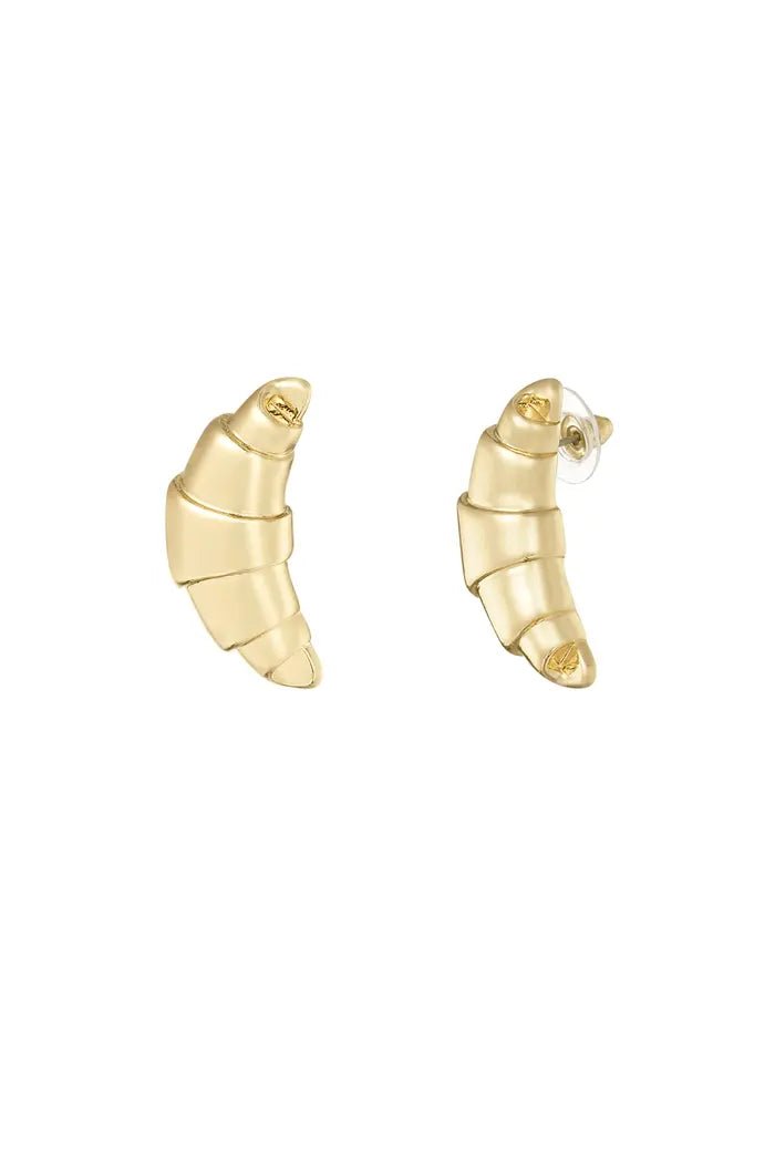 Yasèmia l Le Croissant Earrings - Gold Alloy - Yasèmia