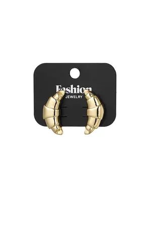 Yasèmia l Le Croissant Earrings - Gold Alloy - Yasèmia