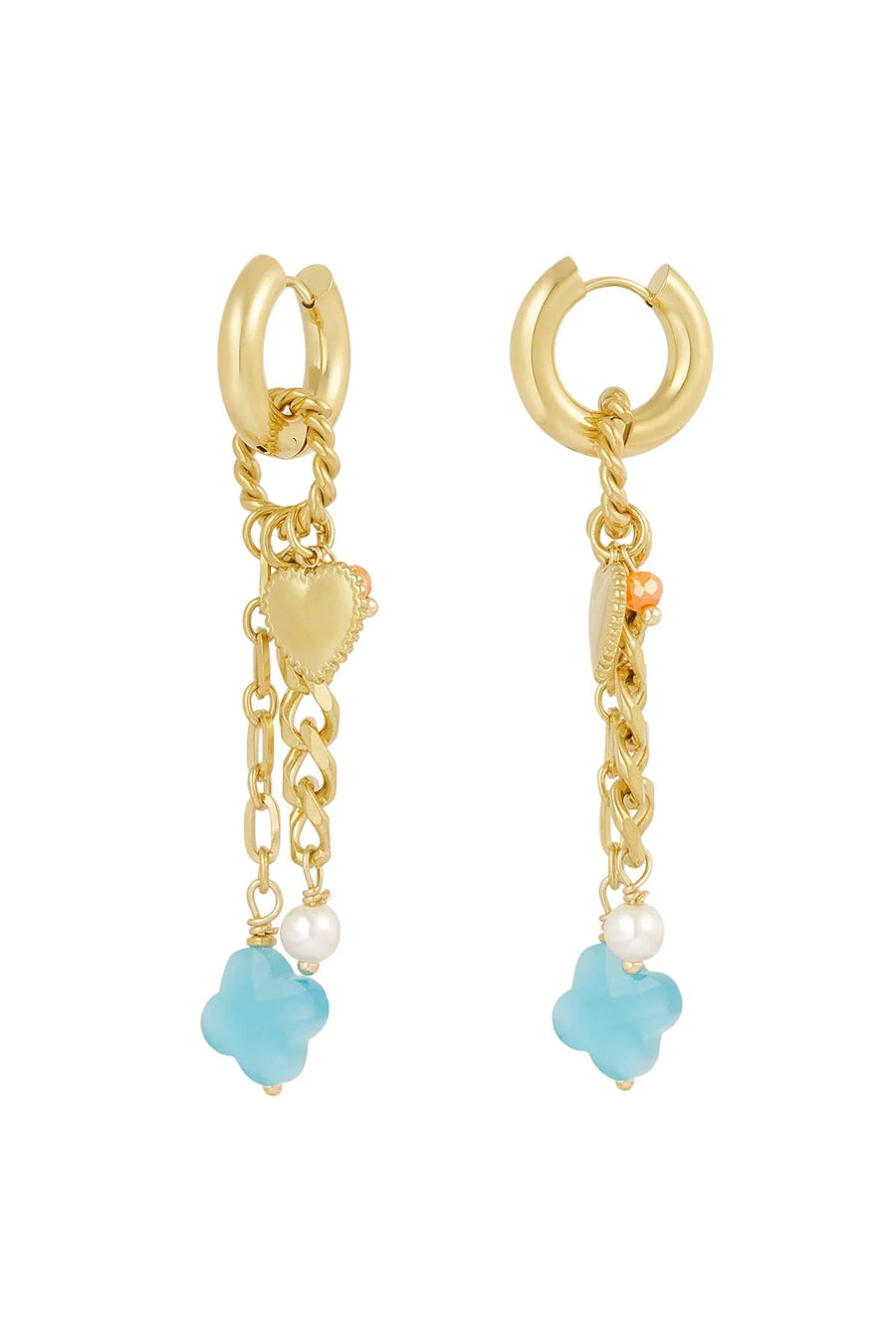 Yasèmia l Queda Earrings - 18K Gold Plated Stainless Steel - Yasèmia