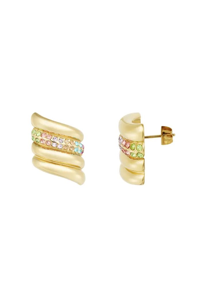 Yasèmia l Smaya Earrings - 18K Gold Plated Stainless Steel - Yasèmia