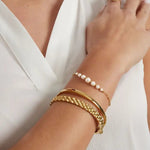 Yasèmia l Valiah Bracelet - 18K Gold Plated Stainless Steel with Pearls - Yasèmia