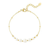 Yasèmia l Valiah Bracelet - 18K Gold Plated Stainless Steel with Pearls - Yasèmia