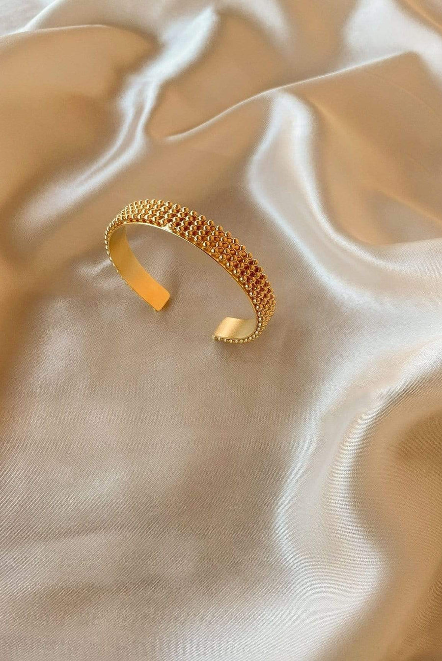 Elise bangle bracelet from gold plated bronze greek handmade jewelleryry