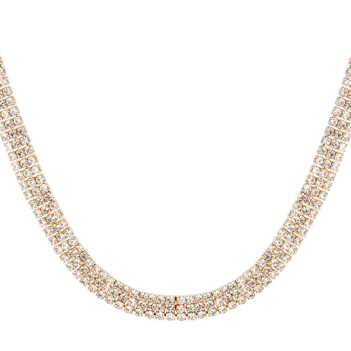 Cecilia Necklace - 18K Gold-Plated with Zircons - Yasèmia