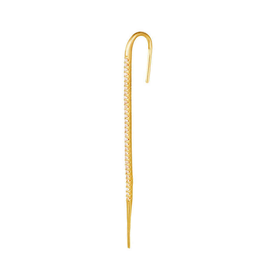 Ira Crawler Earring - 18K Goldplated Zircon - Yasèmia