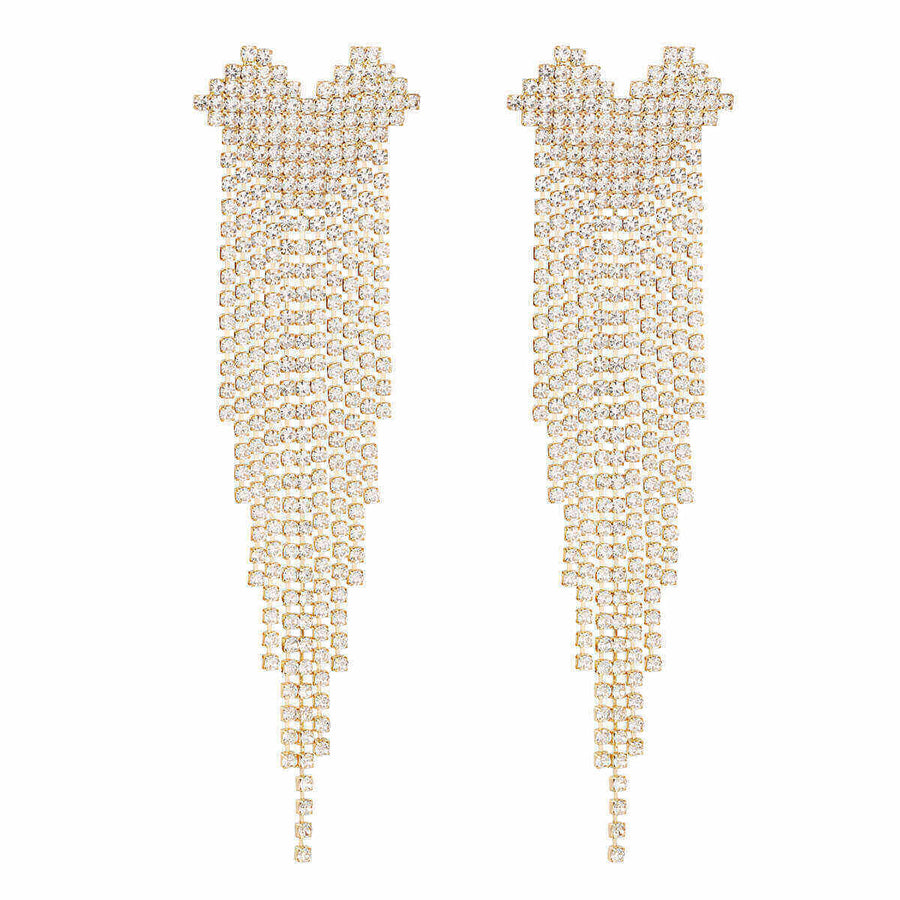 L'Amour Earrings - 18K Gold-Plated Copper with Zircons - Yasèmia