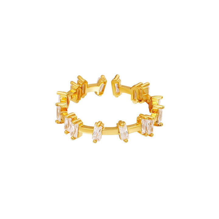 Naira Ring -18K Gold plated Zircon - Yasèmia