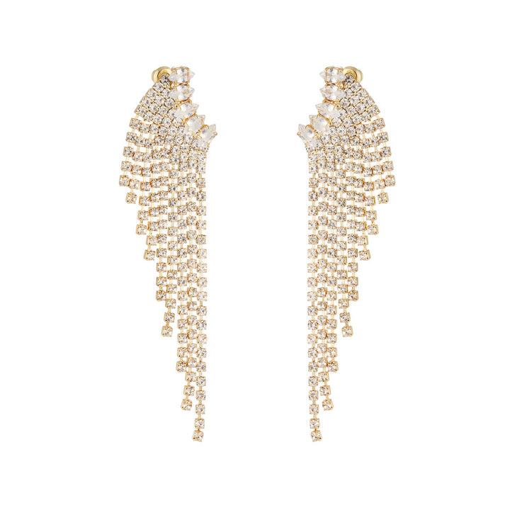 Valencia Earrings - 18K Gold-Plated Copper with Zircons - Yasèmia
